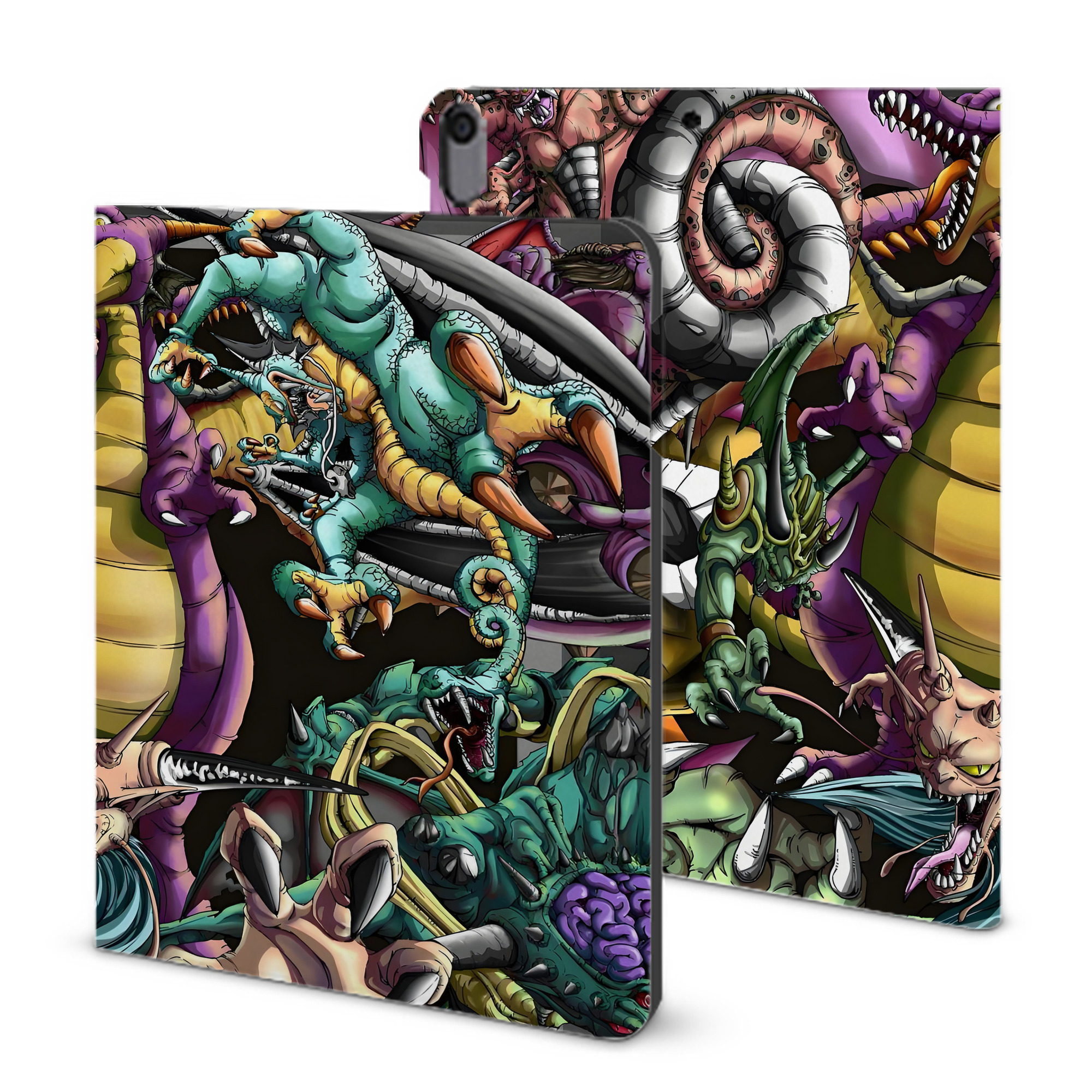（画像用） ドラゴンクエスト Doragon Kuesuto Dragon Quest IPad ケース ブック型 PUレザー TPU 耐衝撃 軽量 薄型 ペン収納なし 全面保護 IPad 各モデル対応